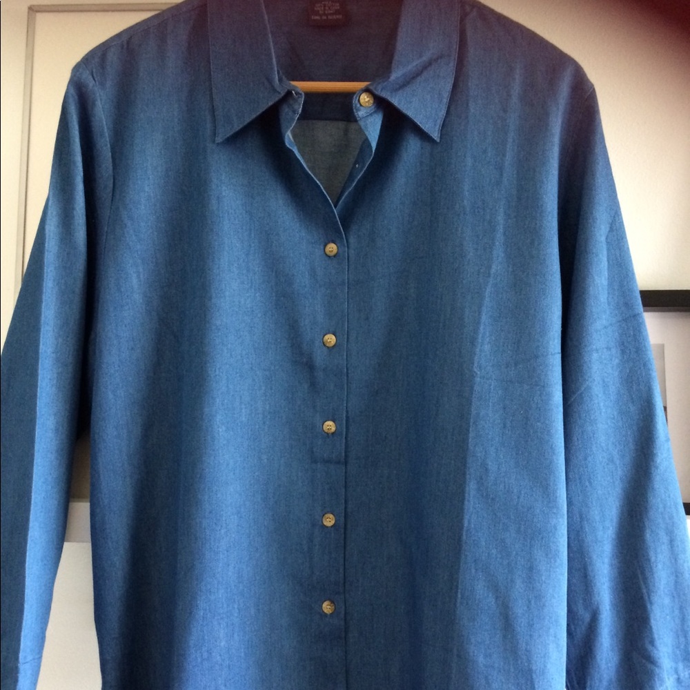 NWT Eagle’s Eye denim button up top